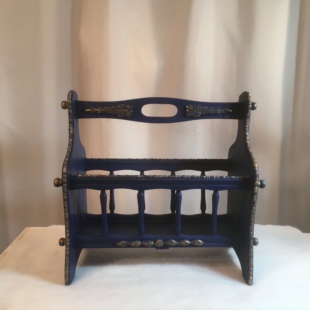 Vintage Floor Magazine/Book Rack